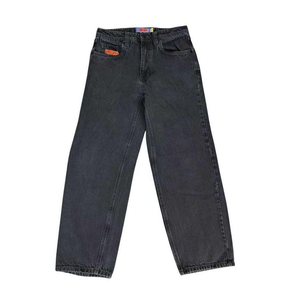Empyre Y2K Loose Fit Skate Jeans bubble logo embroidery coin pocket size 28